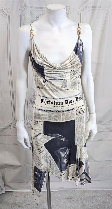 galliano newspaper dress.